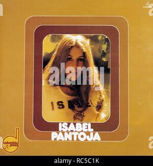 PANTOJA, Isabel. MARIA ISABEL PANTOJA MARTIN. CANTANTE ESPAÑOLA. SEVILLA-. PORTADA DE DISCO "QUE DILE, DILE' 1975. Stockfoto