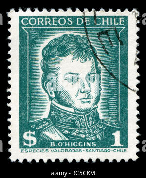Briefmarken aus Chile in der Persönlichkeiten dauerserien Serie 1953 ausgestellt