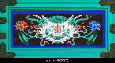 In buddhistischen Tempel in Busan, Südkorea, Asien Stockfoto