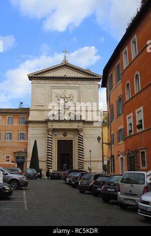 Rom, Italien, 30. Dezember 2018: Blick von San Salvatore in Lauro Kirche. Stockfoto