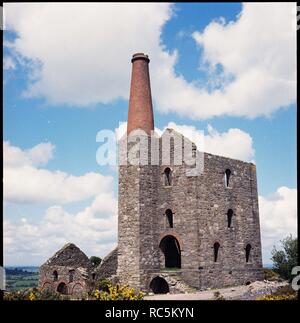 Prinz von Wales Engine House, Phoenix United Mine, Schergen, Linkinhorne, Cornwall, 1967-1970. Schöpfer: Eileen Deste. Stockfoto