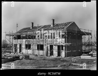 Häuser im Bau, Penhill, Swindon, Wiltshire, 1953. Schöpfer: Unbekannt. Stockfoto