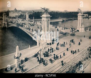 "Paris. - Le Pont Alexandre III. - LL, c 1910. Schöpfer: Unbekannt. Stockfoto