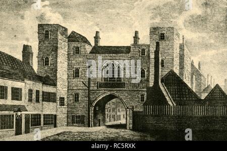 T'S. John's Gate, Clerkenwell', 1813, (1925). Schöpfer: Unbekannt. Stockfoto