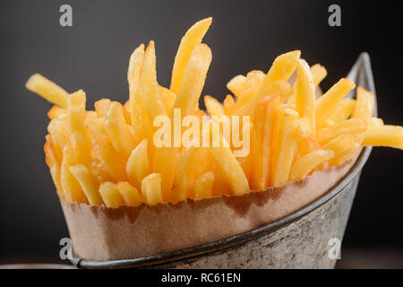 Schließen bis auf Pommes Frites Stockfoto