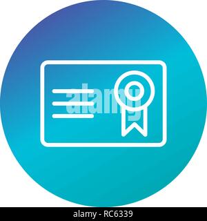 Vektor Zertifikat Vektor Icon Stock Vektor