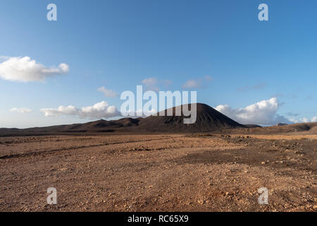 Vulkanische Landschaft, Fuerteventura, Kanarische Inseln, Spanien Stockfoto