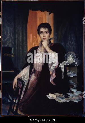 Anna Karenina (nach dem Roman von Leo Tolstoi). Museum: Regionale M. Vrubel Art Museum, Omsk. Autor: Maniser, Genrich Matveyevich. Stockfoto