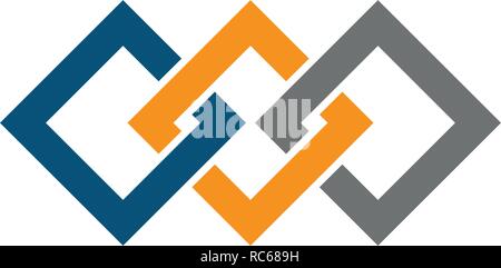 Business Corporate abstrakte Einheit vektor Logo Design Template Stock Vektor