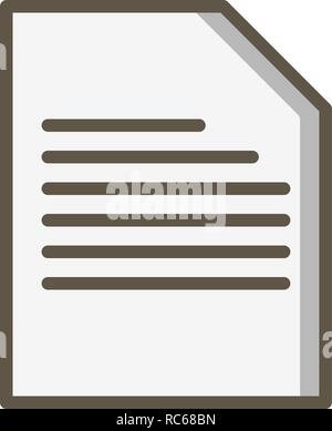 Vektor Symbol Dokument Stock Vektor