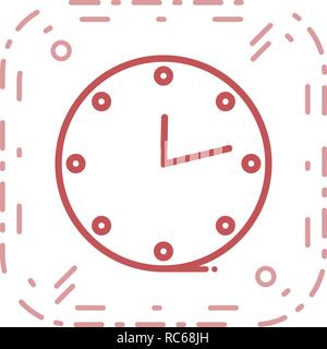 Vektor-Uhr-Symbol Stock Vektor
