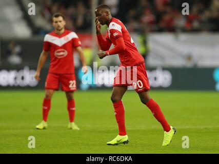 Dortmund, Deutschland. 13 Jan, 2019. firo Fußball, Fußball, 13.01.2019 1.Bundesliga, Saison 2018/2019 Wintercup Fortuna Düsseldorf - FC Bayern München München, Dodi Lukebakio | Verwendung der weltweiten Kredit: dpa/Alamy leben Nachrichten Stockfoto