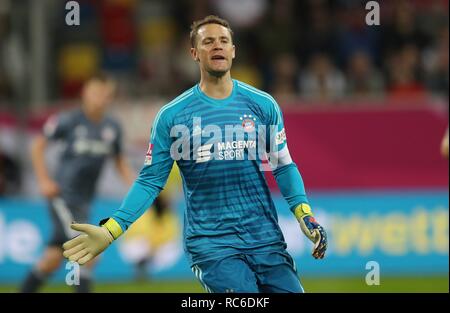 Dortmund, Deutschland. 13 Jan, 2019. firo Fußball, 13.01.2019 1.Bundesliga, Saison 2018/2019 Wintercup Fortuna Düsseldorf - FC Bayern München München, Manuel Neuer | Verwendung der weltweiten Kredit: dpa/Alamy leben Nachrichten Stockfoto