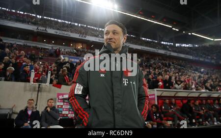 Dortmund, Deutschland. 13 Jan, 2019. firo Fußball, Fußball, 13.01.2019 1. Bundesliga, Saison 2018/2019 Wintercup Fortuna Düsseldorf - FC Bayern München München, Deutschland, Niko Kovac, | Verwendung der weltweiten Kredit: dpa/Alamy leben Nachrichten Stockfoto