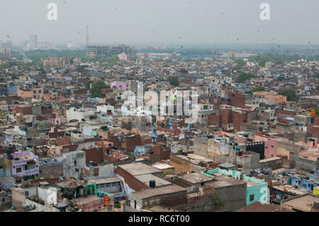 Delhi, Haryana/Indien - am 25. Juli 2011: Blick über Delhi, Indien Stockfoto