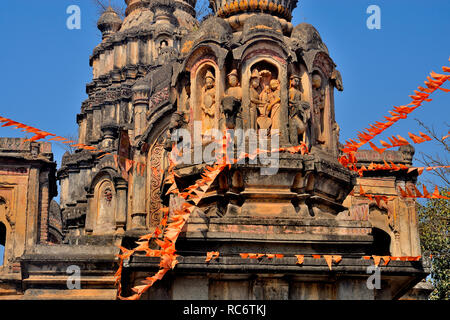 Dakshin Kashi Shiv Mandir, Mahuli Sangam, Satara, Maharashtra, Indien Stockfoto