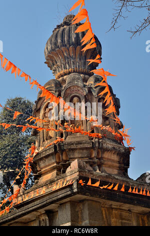 Dakshin Kashi Shiv Mandir, Mahuli Sangam, Satara, Maharashtra, Indien Stockfoto