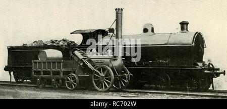 "Die Rakete kontrastiert mit der verlorenen Art der 4-4-0', c 1930. Schöpfer: Unbekannt. Stockfoto