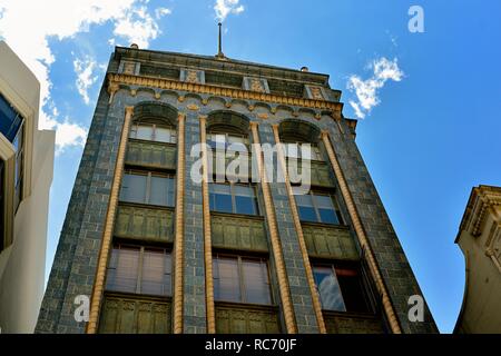 Iconic alte Mallorca Gebäude im Zentrum von Melbourne Stockfoto