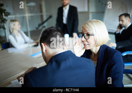 Kollegen an Seminar Stockfoto