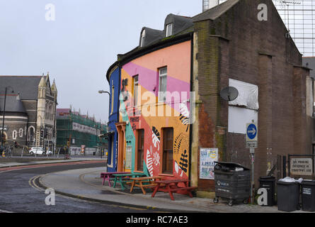 Guildford Crescent Cardiff Nummer 3782 Stockfoto