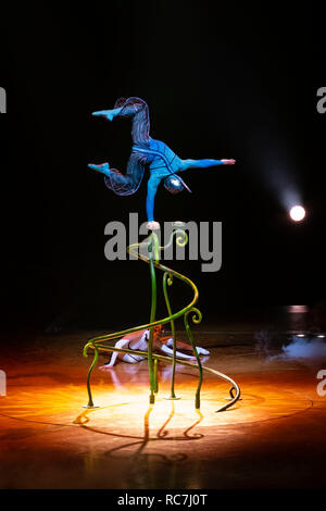 Der Cirque du Soleil die Durchführung der Show Ovo Stockfoto