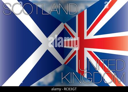 … Gegen …. flags, Vector Illustration Stock Vektor