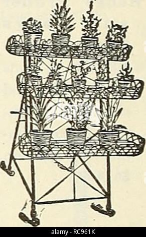 . Dreer's Garten Buch 1927. Samen Kataloge; Baumschulen Kataloge; Gartengeräte und Zubehör Kataloge; Blumen Samen Kataloge; Gemüse; Früchte Samen Samen Kataloge Kataloge. Topf Aufhängevorrichtung. Bitte beachten Sie, dass diese Bilder sind von der gescannten Seite Bilder, die digital für die Lesbarkeit verbessert haben mögen - Färbung und Aussehen dieser Abbildungen können nicht perfekt dem Original ähneln. extrahiert. Henry A. Dreer (Hart); Henry G. Gilbert Baumschule und Saatgut Handel Katalog Kollektion. Philadelphia, Pa: Henry A. Dreer Stockfoto