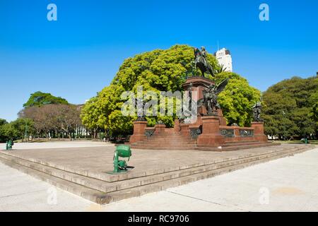 General San Martin Monument, Plaza General San Martin, Buenos Aires, Argentinien, Südamerika Stockfoto