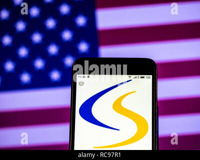 Cooper Standard Automotive Inc. Logo auf dem Smartphone angezeigt. Stockfoto