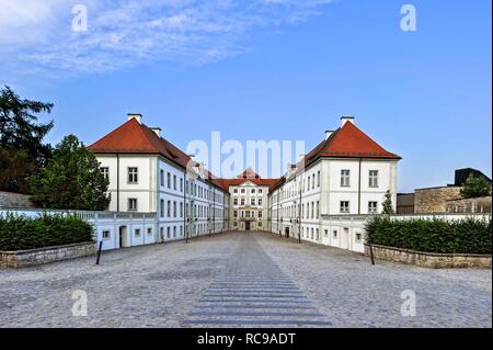 Schloss Hirschberg, Konferenz Haus der Diözese Eichstätt, Rokoko Schloss, Beilngries, Altmühltal, Oberbayern, Bayern Stockfoto