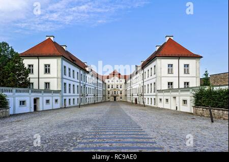 Schloss Hirschberg, Konferenz Haus der Diözese Eichstätt, Rokoko Schloss, Beilngries, Altmühltal, Oberbayern, Bayern Stockfoto