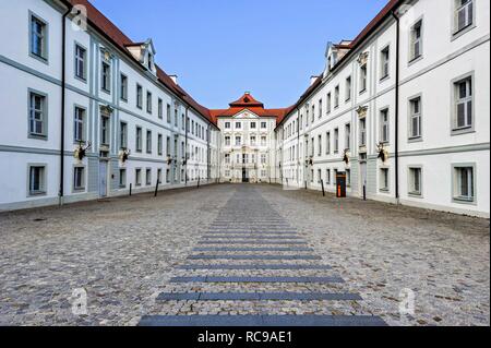 Schloss Hirschberg, Konferenz Haus der Diözese Eichstätt, Rokoko Schloss, Beilngries, Altmühltal, Oberbayern, Bayern Stockfoto