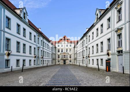 Schloss Hirschberg, Konferenz Haus der Diözese Eichstätt, Rokoko Schloss, Beilngries, Altmühltal, Oberbayern, Bayern Stockfoto