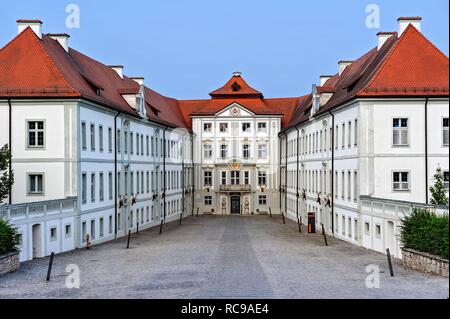 Schloss Hirschberg, Konferenz Haus der Diözese Eichstätt, Rokoko Schloss, Beilngries, Altmühltal, Oberbayern, Bayern Stockfoto