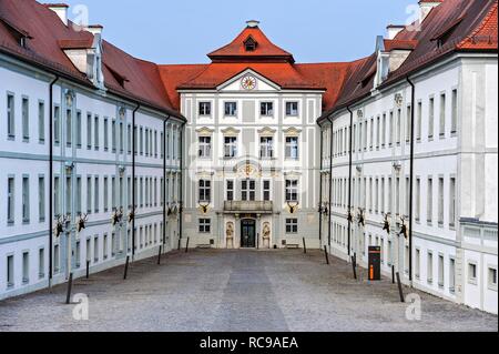 Schloss Hirschberg, Konferenz Haus der Diözese Eichstätt, Rokoko Schloss, Beilngries, Altmühltal, Oberbayern, Bayern Stockfoto