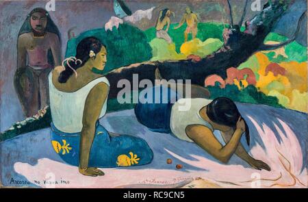 Keine arearea Varua ino (Worte des Teufels oder Liegen tahitianischen Frauen). Museum: Ny Carlsberg Glyptotek. Autor: Gauguin, Paul Eugéne Henri. Stockfoto