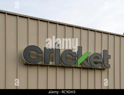 Cricket Handy Service Retail Store Anmelden USA Stockfoto