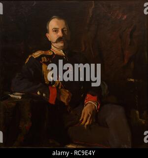 Portrait of Grand Duke George Michailowitsch von Russland (1863-1919). Museum: Staat A Radishchev Art Museum, Saratow. Autor: Serov, Valentin Alexandrowitsch. Stockfoto