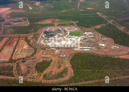 Darwin Korrekturmitte aus der Luft. Stockfoto