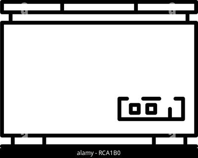 Ice Cream freezer Symbol, outline Style Stock Vektor