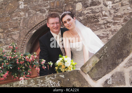 Junges Paar heiratet Stockfoto