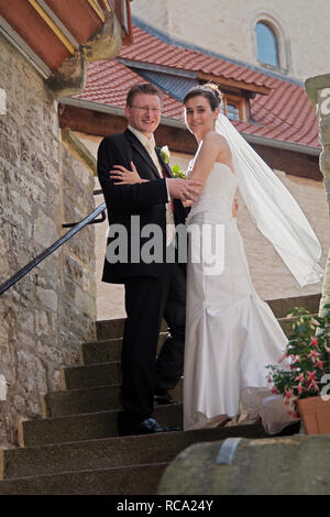 Junges Paar heiratet Stockfoto