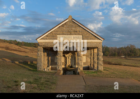 Vorsehung Frühling an der Andersonville Bürgerkrieg Gefängnis an der Andersonville National Historic Site in Andersonville, Georgia auf Stockfoto