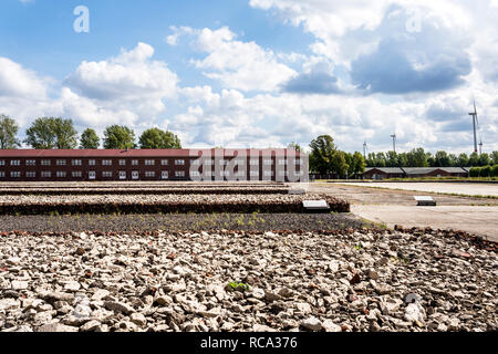 Concentrationcamp (KZ) Neuengamme in Hamburg-Neuengamme (Deutschland); Konzentrationslager (KZ) Neuengamme in Hamburg-Neuengamme Stockfoto