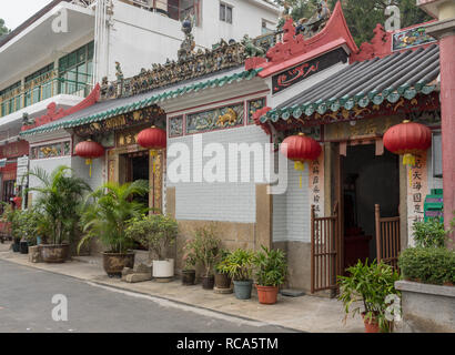 Yeung Hau Tempel in das Fischerdorf Tai O Stockfoto