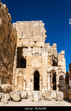 Propileus der Tempel des Jupiter in Baalbek, Libanon Stockfoto