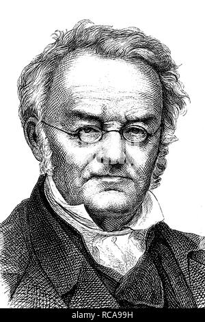 Carl Ritter, 1779-1859, der als einer der Begründer der wissenschaftlichen Geographie Geographische Gesellschaft, Berlin Stockfoto