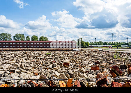 Concentrationcamp (KZ) Neuengamme in Hamburg-Neuengamme (Deutschland); Konzentrationslager (KZ) Neuengamme in Hamburg-Neuengamme Stockfoto