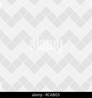Zusammenfassung nahtlose Muster der Rauten. Wiederkehrende geometrische Fliesen. Weiße und graue geometrische Struktur. Vector Hintergrund. Stock Vektor